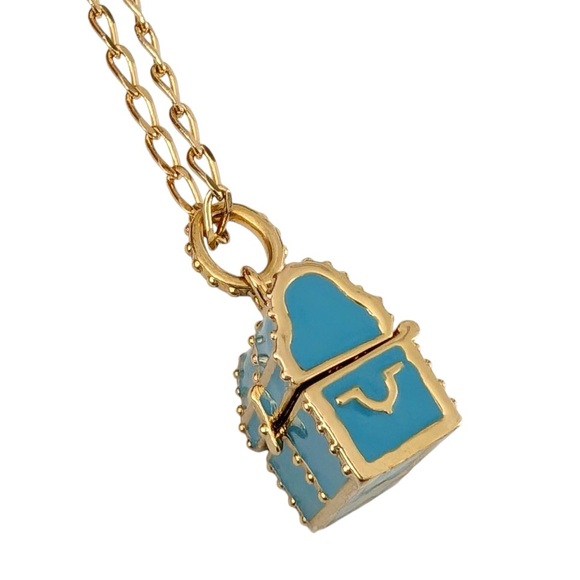 Disney Couture Kidada Jones Tinker Bell Treasure Box Necklace NWOT - Picture 6 of 9